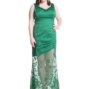 DC Comics Hot Topic Poison Ivy Formal Dress Plus